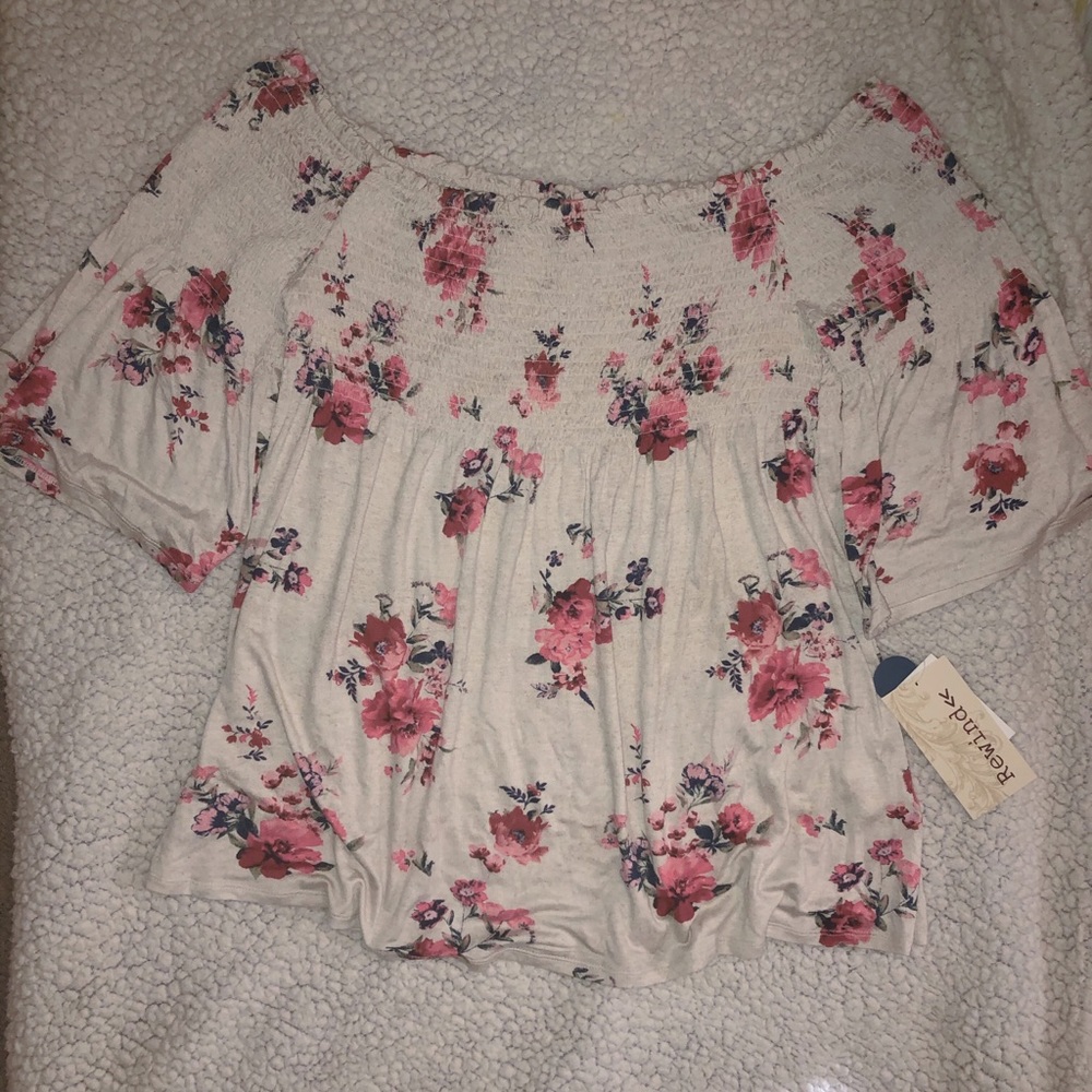 Flower-print Dress Shirt